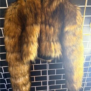 Chic Faux Fur Teddy Jacket - Tan